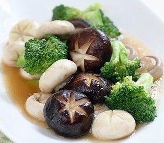 蚝油双菇花菜
