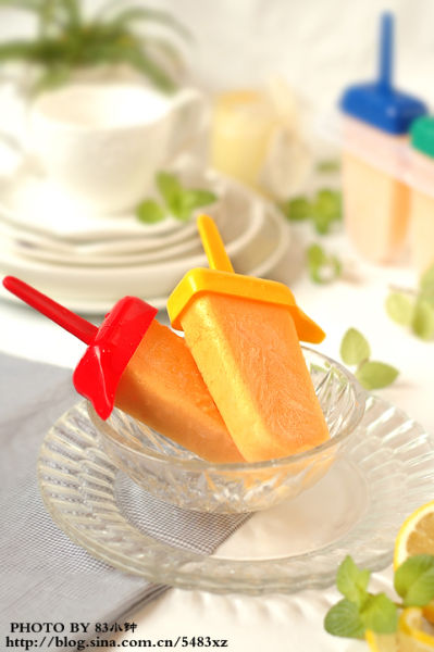 芒果酸奶冰棍