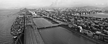 依靠宁波大港，越来越多的外贸企业正分享着港口红利。图片由市外经贸局提供